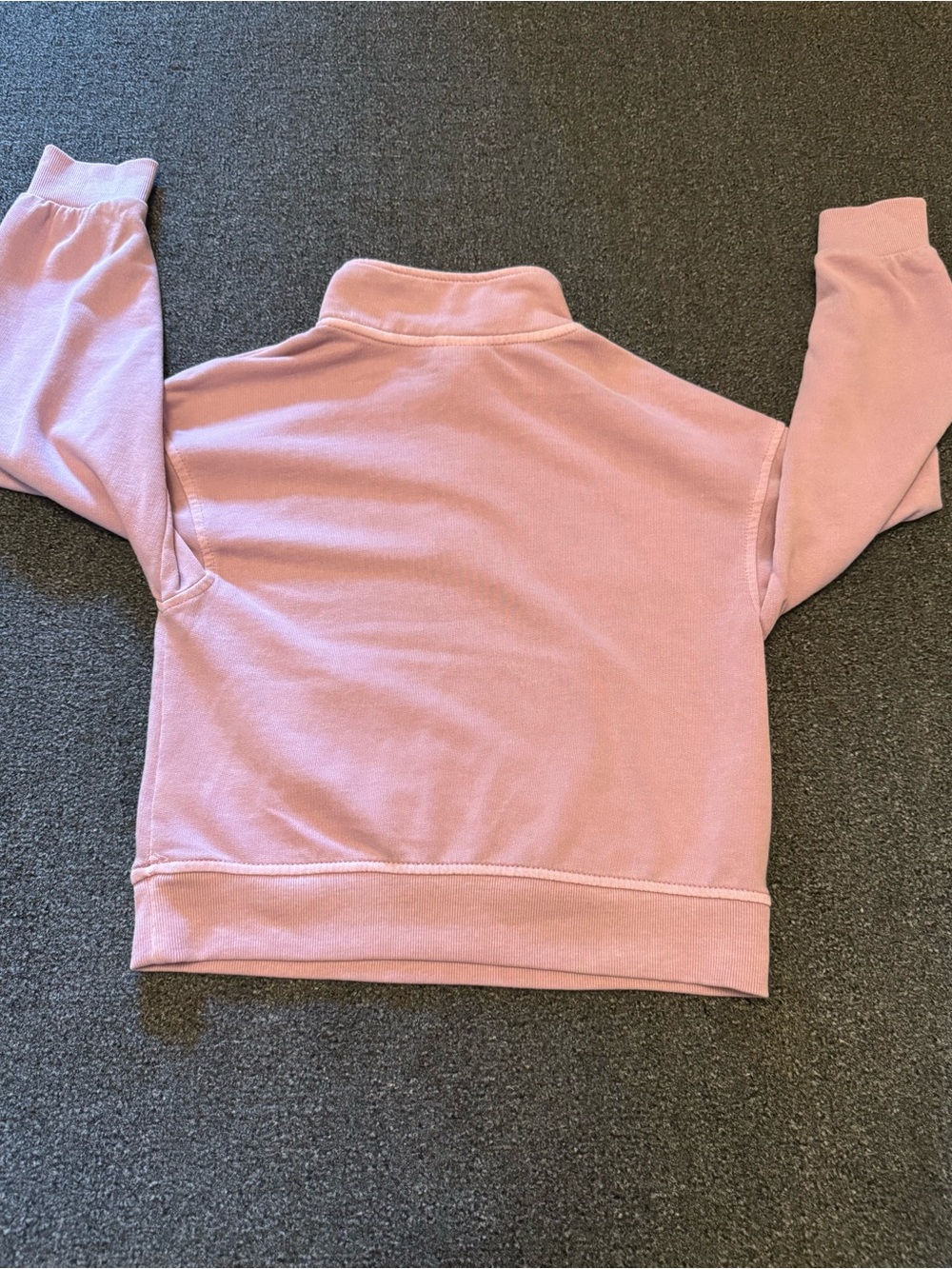 Cat & Jack Girls’ Soft Lavender Quarter-Zip Fleece Pullover - Size 8 - Picture 3 of 6
